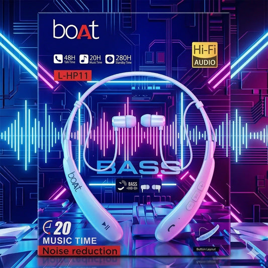 Neckband Boat Experience powerful bass, HD calls, and wireless